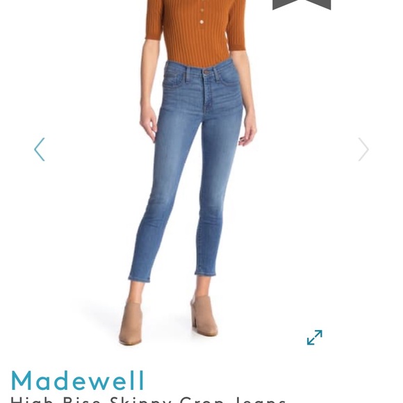 Madewell Curvy High rise skinny crop - Picture 2 of 11